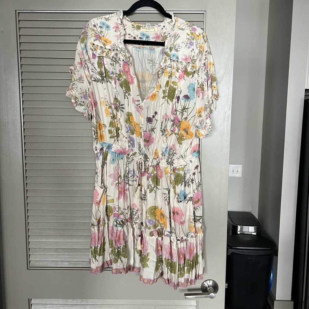 Spell Multicolor Floral Midi Dress